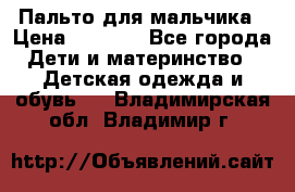 Пальто для мальчика › Цена ­ 3 000 - Все города Дети и материнство » Детская одежда и обувь   . Владимирская обл.,Владимир г.